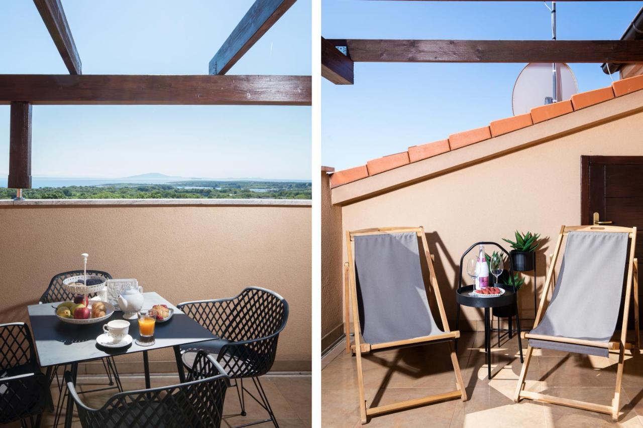 Cesare Apartment, With Swimming Pool And Sea View Liznjan Bagian luar foto